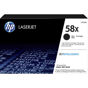 HP 58X (CF258X) Original High Yield Laser Toner Cartridge - Black - 1 Each Product Image 