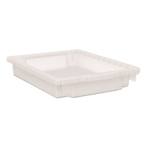 HON Flagship Storage Bins, 1 Section, 12.75" x 16" x 3", Translucent White View Product Image
