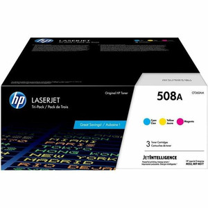 HP 508A Original Laser Toner Cartridge - Cyan, Magenta, Yellow - 3 / Each Product Image 