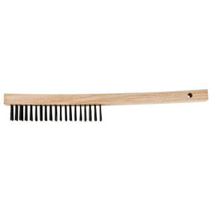 Advance Brush Economy Line Scratch Brushes, 13 3/4 In, 3 X 19, Carbon Steel, Curved (410-85045) View Product Image