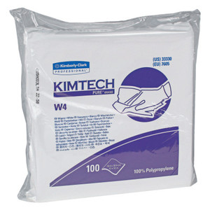 11.5"X12" Crew Poly White Cleanroom Wipes 100/Bx (412-33330) View Product Image