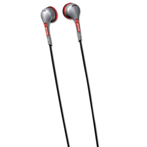 Maxell EB125 Digital Stereo Binaural Ear Buds for Portable Music Players, Silver (MAX190568) View Product Image