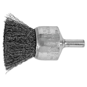 1" Crimped Wire End Brush .010 Cs Wire 1/4" Shan (419-82974) View Product Image