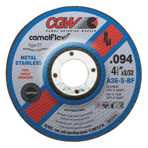 4-1/2X3/32X5/8-11 A36-S-Bf T27 Cutoff Wheel (421-45021) View Product Image