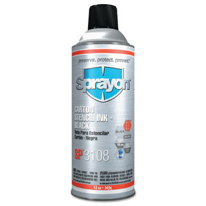 16-Oz. Black Aerosol Stencil Ink (425-Sc3108000) View Product Image