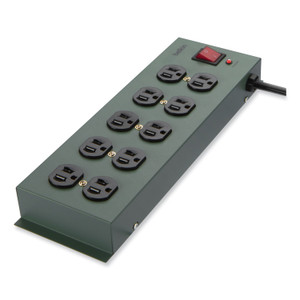 Belkin Metal SurgeMaster Surge Protector, 10 AC Outlets, 15 ft Cord, 885 J, Dark Gray (BLKF9D100015) View Product Image