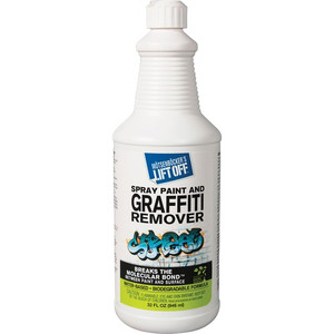 Mtsenbcker's Lift Off Spray Paint/Graffiti Remover - 32 fl oz (1 quart) - Environmentally Friendly, Water Based - White - (MOT41103) Product Image 