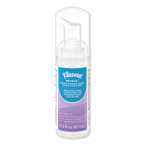 Kleenex Ultra Moisturizing Foam Hand Sanitizer, 1.5 oz Pump Bottle, Unscented, 24/Carton View Product Image