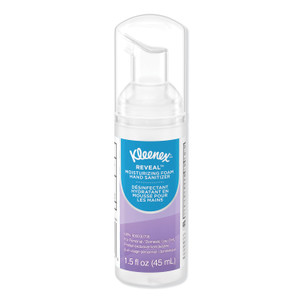 Kleenex Ultra Moisturizing Foam Hand Sanitizer, 1.5 oz Pump Bottle, Unscented, 24/Carton (KCC34604) View Product Image