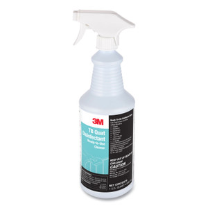3M TB Quat Disinfectant Ready-to-Use Cleaner, 32 oz Bottle, 12 Bottles and 2 Spray Triggers/Carton (MMM29612) View Product Image