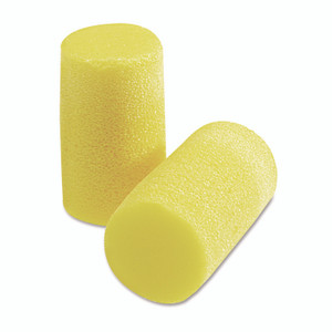 3M E-A-R Classic Plus Earplugs, Cordless, PVC Foam, Yellow, 200 Pairs/Box View Product Image