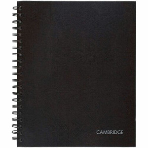 Mead Hardbound Business Notebook - Letter - 96 Sheets - Wire Bound - 0.28" Ruled - 20 lb Basis Weight Product Image 