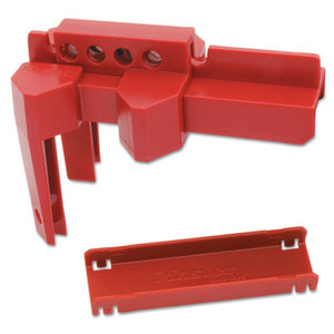 Master Lock Adjustable Ball Valve Lockouts, 1 1/2-2 In Valves, Red (470-S3081) View Product Image