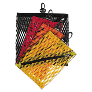 Vaultz Mesh Storage Bags, Assorted Colors, 4/Pack (IDEVZ01211) View Product Image