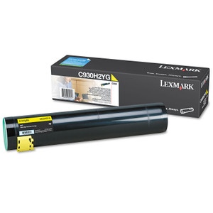 Lexmark C930H2YG High-Yield Toner, 24,000 Page-Yield, Yellow (LEXC930H2YG) View Product Image
