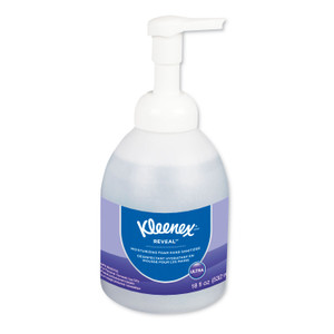 Kleenex Reveal Ultra Moisturizing Foam Hand Sanitizer, 18 oz Bottle, Fragrance-Free (KCC45826EA) View Product Image