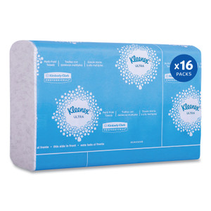 Kleenex Reveal Multi-Fold Towels, 2-Ply, 8 x 9.4, White, 16/Carton View Product Image