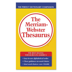 Merriam Webster The Merriam-Webster Thesaurus, Dictionary Companion, Paperback, 800 Pages (MER850) View Product Image