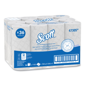 Scott Pro Small Core High Capacity/SRB Bath Tissue, Septic Safe, 2-Ply, White, 1,100 Sheets/Roll, 36 Rolls/Carton View Product Image