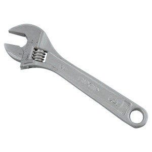 Ridge Tool Company Adjustable Wrenches, 6 In Long, 3/4 In Opening, Cobalt Plated (632-86902) View Product Image