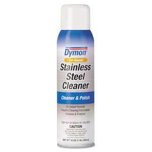 Dymon Stainless Steel Cleaner, 16 oz Aerosol Spray, 12/Carton (ITW20920) View Product Image