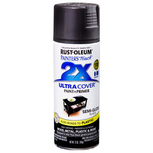 Rust-Oleum Industrial Painter'S Touch 2X Ultra Cover Ultra Cover Semi-Gloss Spray Paints  12 Oz  Black (647-249061) View Product Image