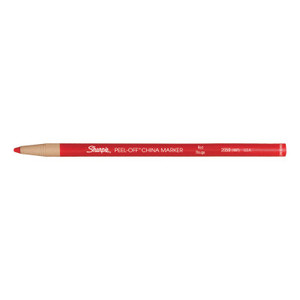 Red Medium Peel Off China Marker (652-02059) View Product Image