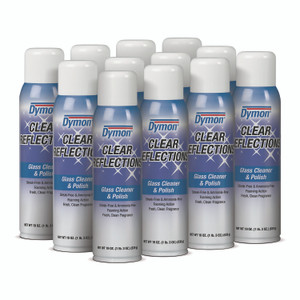 Dymon Clear Reflections Mirror and Glass Cleaner, 20 oz Aerosol Spray, 12/Carton View Product Image