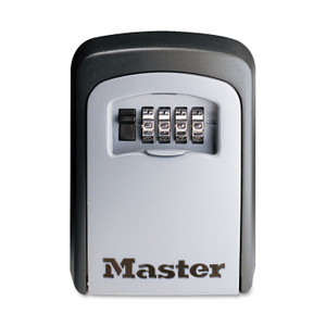 Master Lock Locking Combination 5 Key Steel Box, 3.25" Wide, Black/Silver (MLK5401D) View Product Image