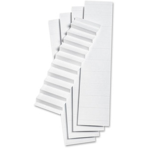 Pendaflex 1/5 Cut White File Folder Label Inserts - 5 Blank Tab(s) - 5 Tab(s)/Set - 2" Tab Width - White Plastic Tab(s) - 10% Recycled Product Image 