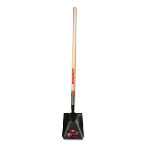 The Ames Companies  Inc. Square Transfer Shovel 48" Straight White Ash Handle  9 1/4X11 1/2  Reverse Step (760-40184) View Product Image