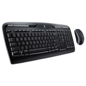 Logitech MK320 Wireless Keyboard + Mouse Combo, 2.4 GHz Frequency/30 ft Wireless Range, Black View Product Image