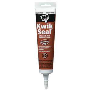 Dap Kwik Seal Kitchen  Bath Adhesive Caulks  5-1/2 Oz Tube  White (802-18001) View Product Image