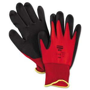 North Safety NorthFlex Red Foamed PVC Palm Coated Gloves, Medium, Dozen (NSPNF118M) View Product Image