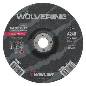 7 X 1/4 Wolv Ty27 Grindwhl  A24R  7/8 Ah (804-56467) View Product Image