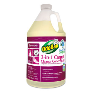 OdoBan Earth Choice 3-N-1 Carpet Cleaner, 128 oz Bottle, Unscented, 4/CT View Product Image