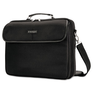 Kensington Simply Portable 30 Laptop Case, Fits Devices Up to 15.6", Polyester, 15.75 x 3 x 13.5, Black (KMW62560) View Product Image