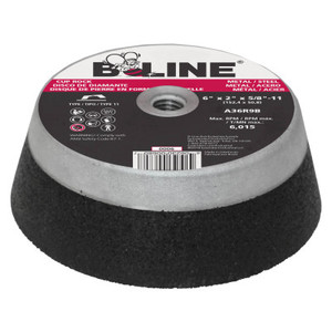 6 X 2 X 5/8-11 B-Line T11 Cup Wheel  A36R9B (903-0006) View Product Image