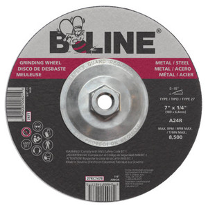 7 X 1/4 B-LINE T27 GRINDING WHEEL A24R 5/8-11 (903-747T) View Product Image