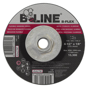 4-1/2 X 1/8 B-Line T27 B-Flex Wheel 5/7-11 (903-45A27Mt) View Product Image