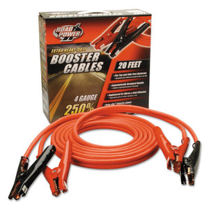 20' 4 Gauge 500 Amp Black Auto Booster Cables (172-08660) Product Image 