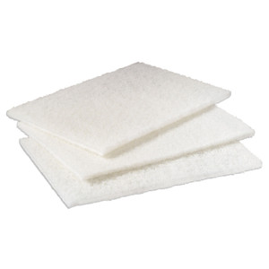 Scotch-Brite PROFESSIONAL Light Duty Cleansing Pad, 6 x 9, White, 20/Pack, 3 Packs/Carton (MMM98) View Product Image