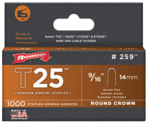 25916 T25 Staples 9/16"1000/Pk (091-259) View Product Image