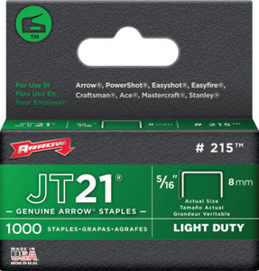 5/16" Staples F/Staple Gun Tacker 1000/Pk (091-215) View Product Image