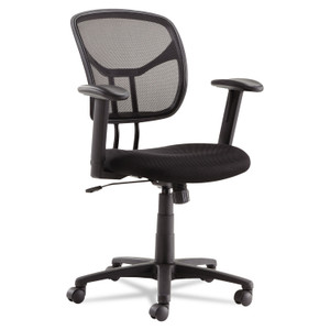 OIF Swivel/Tilt Mesh Task Chair with Adjustable Arms, Supports Up to 250 lb, 17.72" to 22.24" Seat Height, Black View Product Image