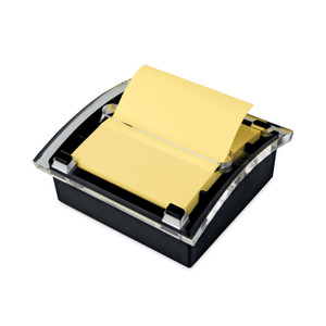 Post-it Pop-up Notes Clear Top Pop-up Note Dispenser, For 3 x 3 Pads, Black, Includes 50-Sheet Pad of Canary Yellow Pop-up Pad (MMMDS330BK) View Product Image