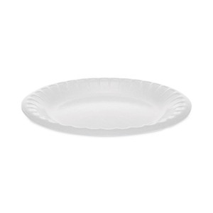 Pactiv Evergreen Placesetter Deluxe Laminated Foam Dinnerware, Plate, 6" dia, White, 1,000/Carton (PCT0TK100060000) View Product Image