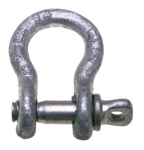 419 3/8" 1T Anchor Shackle W/Screw Pin Carbon (193-5410635) View Product Image