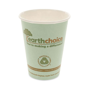 Pactiv Evergreen EarthChoice Compostable Paper Cup, 12 oz, Teal, 1,000/Carton (PCTDPHC12EC) View Product Image