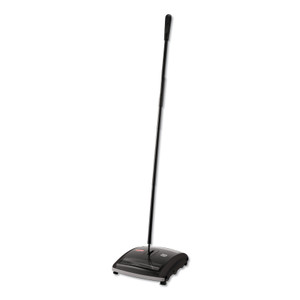 Rubbermaid Commercial Brushless Mechanical Sweeper, 44" Handle, Black/Yellow (RCP421588BLA) View Product Image